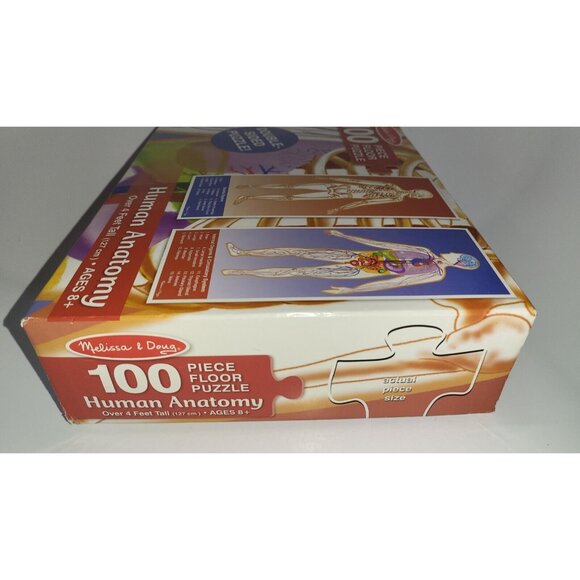 MELISSA & DOUG Human Anatomy Double-Sided Floor Puzzle 100 Pieces! - Picture 8 of 12